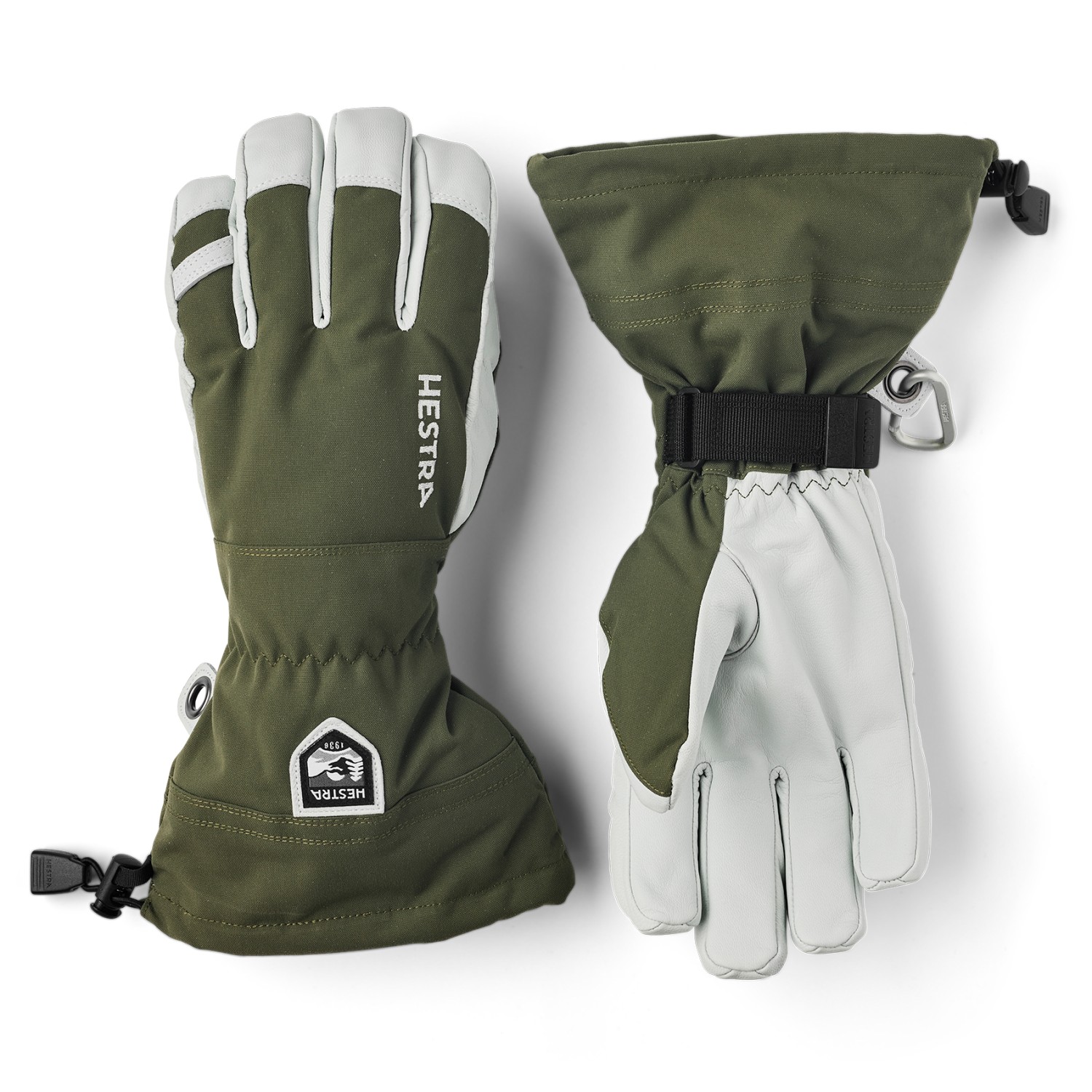 Hestra Army Leather Heli Ski 5 Finger – Olive